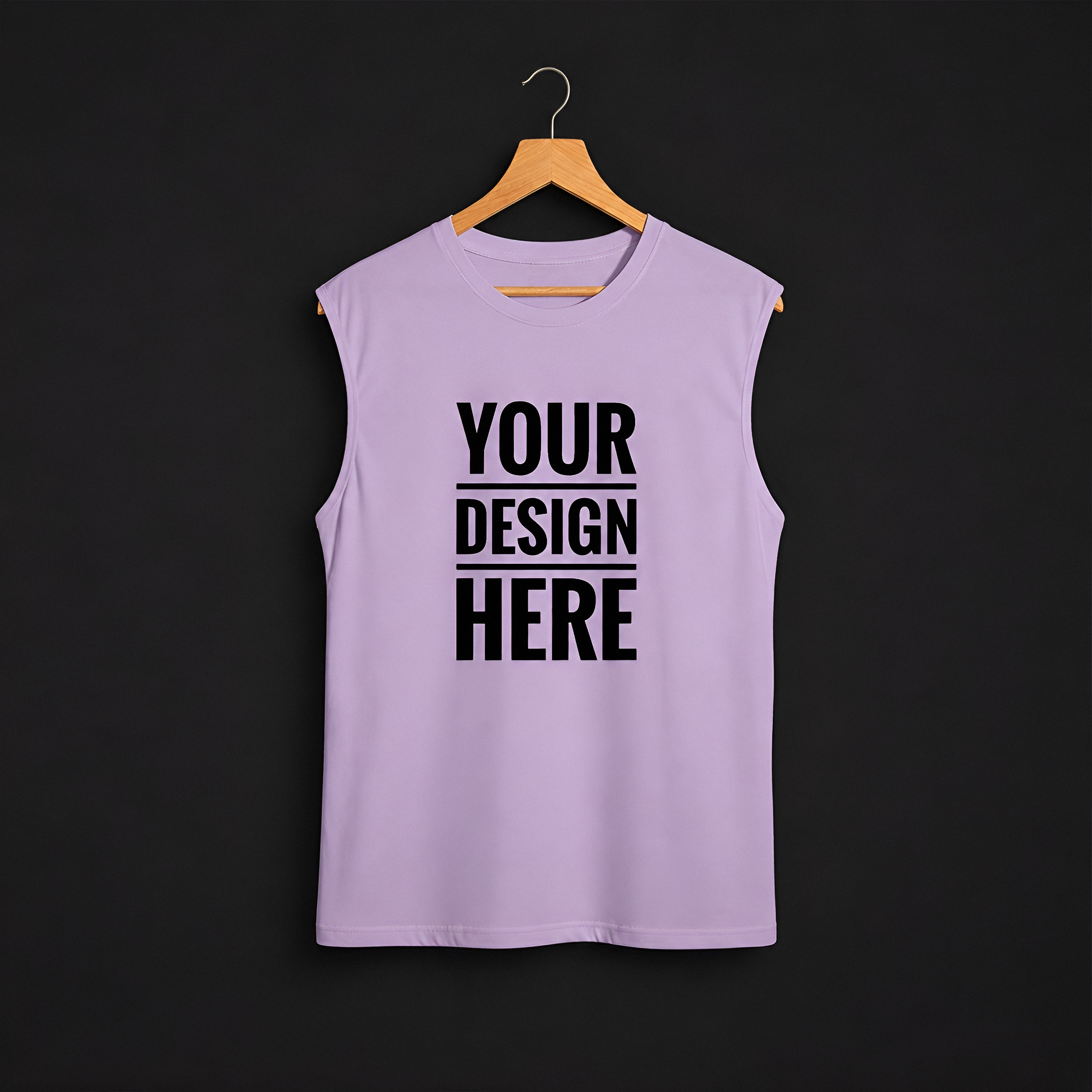 Lavender Cotton Sleeveless T-Shirt