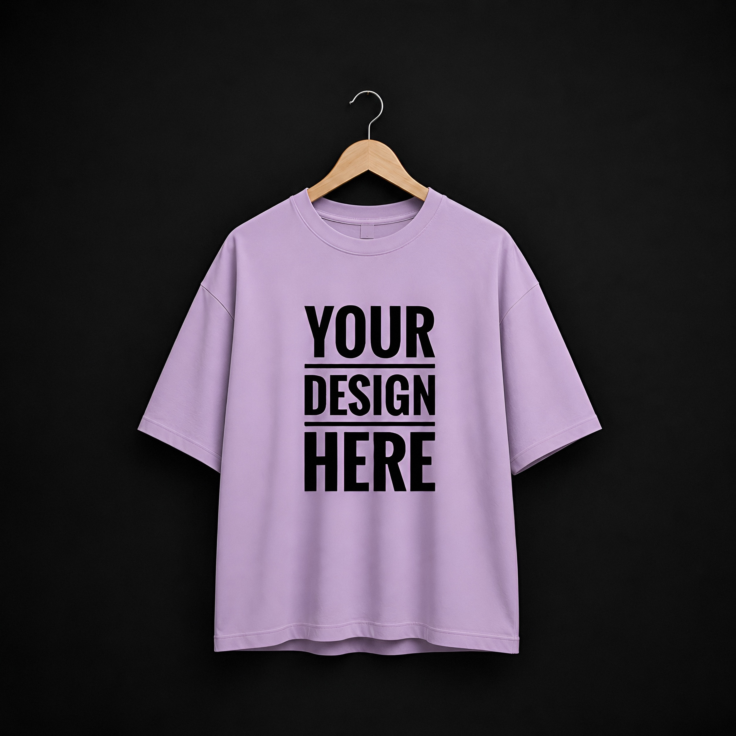 Lavender Cotton Drop Shoulder T-Shirt
