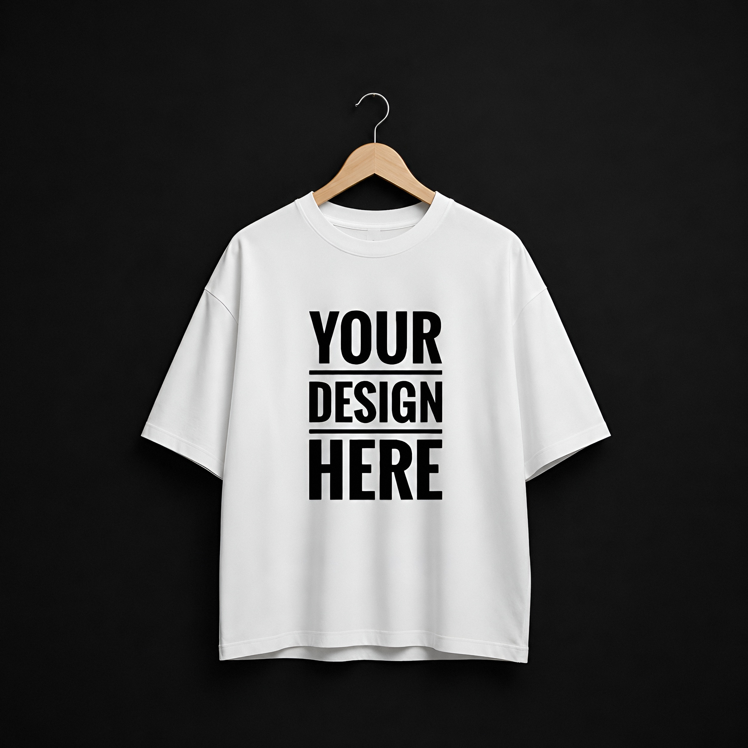White Cotton Drop Shoulder T-Shirt