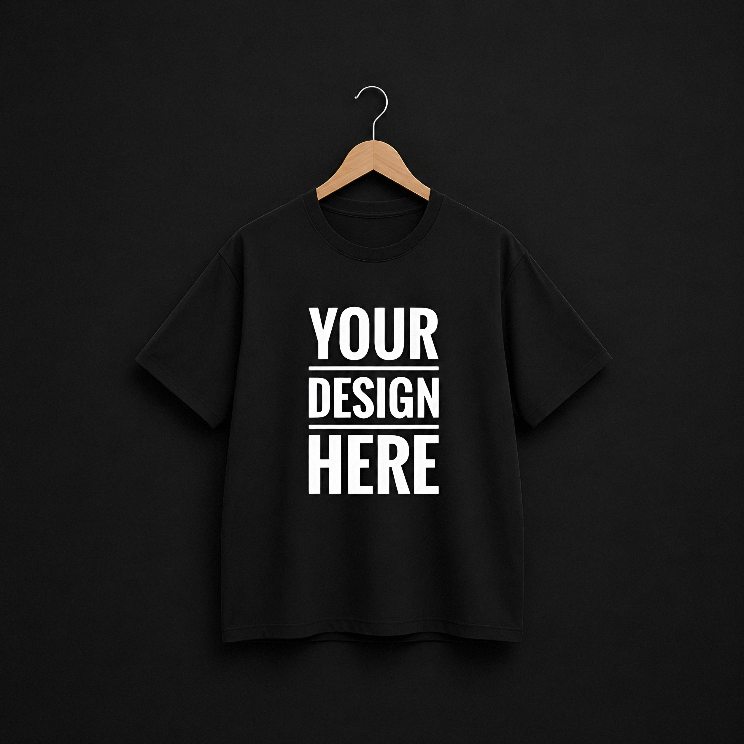 Black Cotton Relaxed Fit T-Shirt