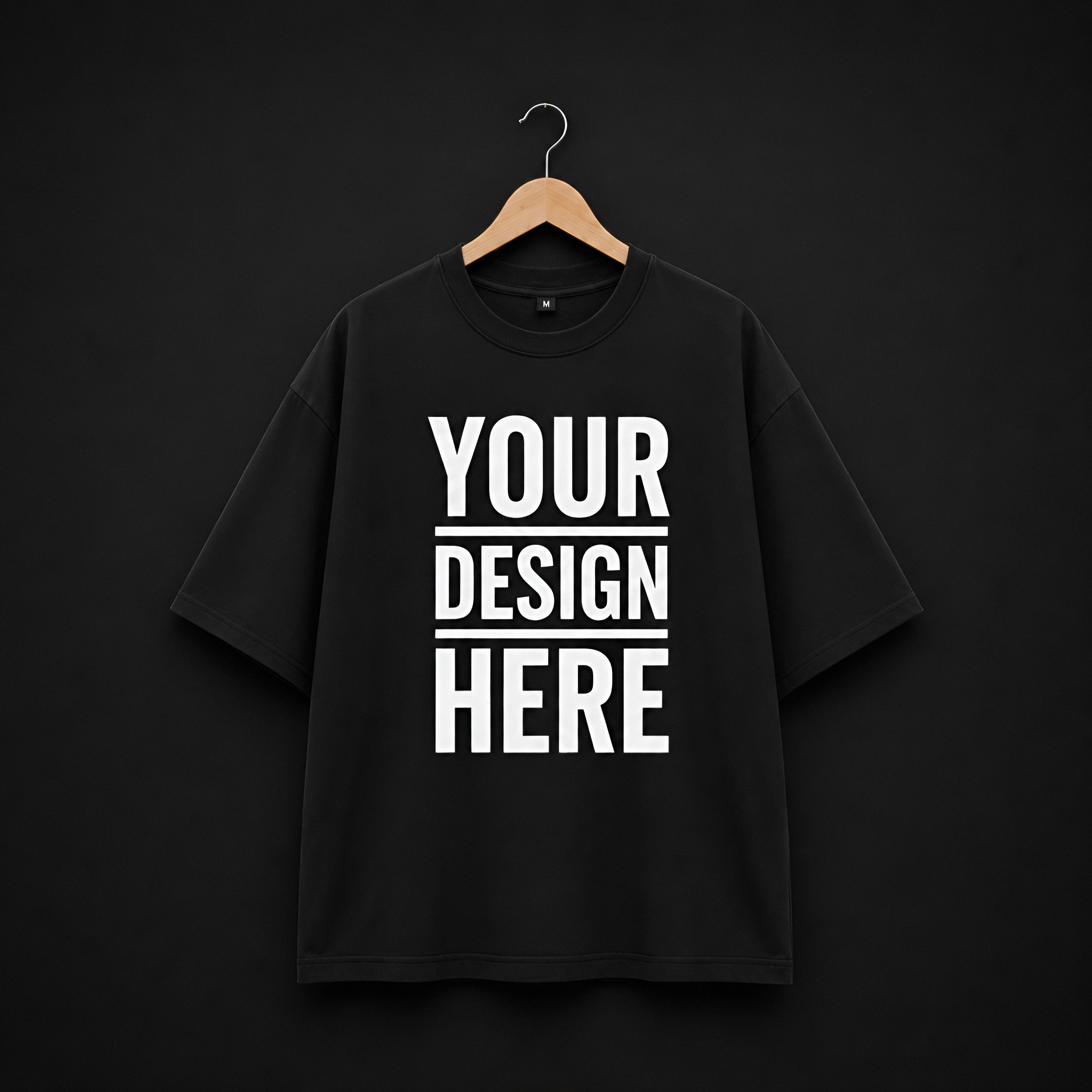Black Polycotton T-Shirt